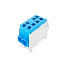 EL 1003122 Svorkovnice rozbočovací HLAK 35 1/2 M2, 125A, 1pól., AL/CU, IP20, modrá, na DIN /2080142