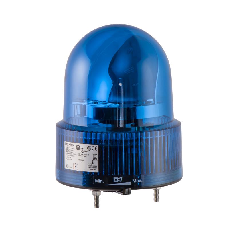 SCHN XVR12B06S Rotační maják, 120mm,LED 24V,Bzučák, Modrá