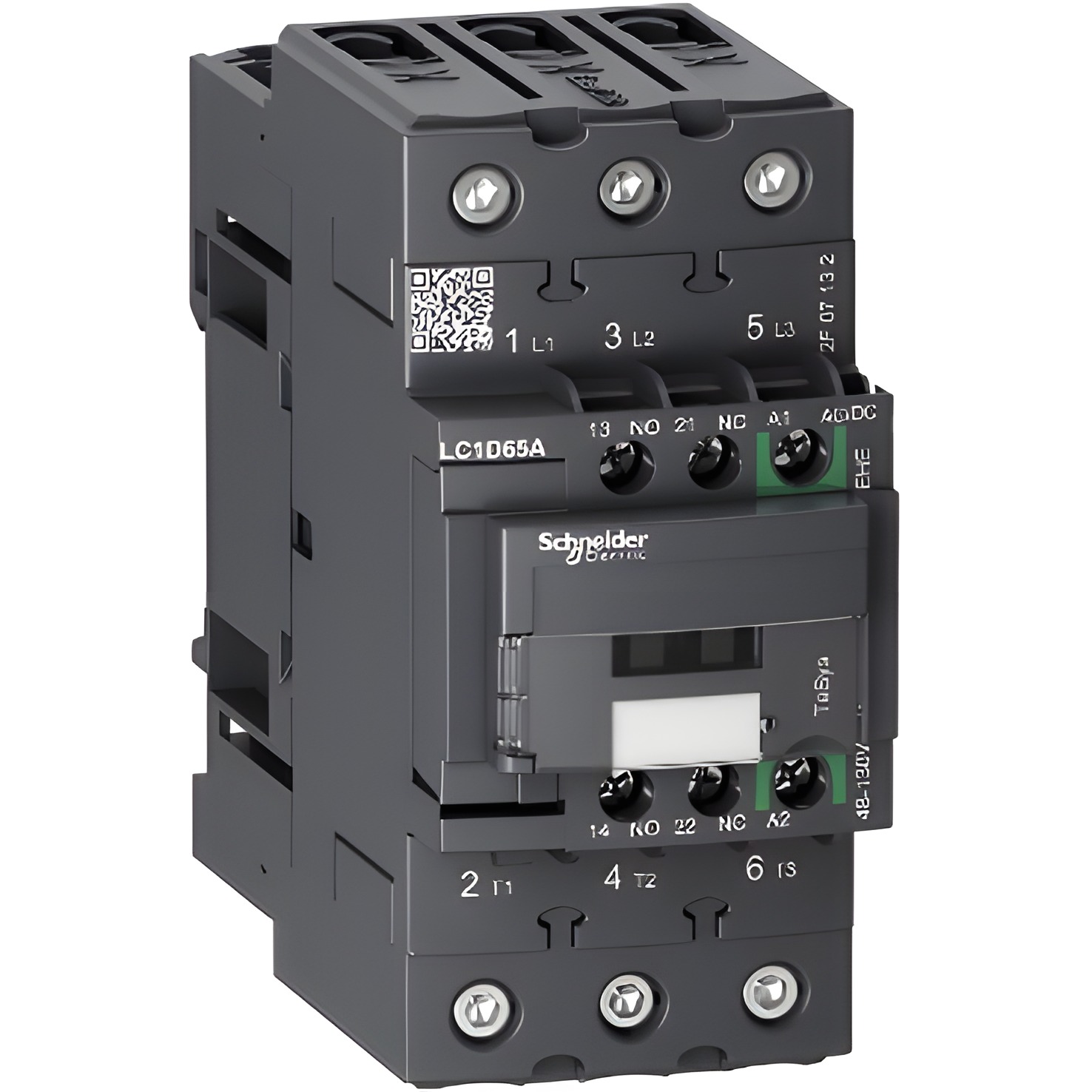 SCHN LC1D65AEHE TeSys D Green 3P AC-3 65A 48 - 130V AC/DC