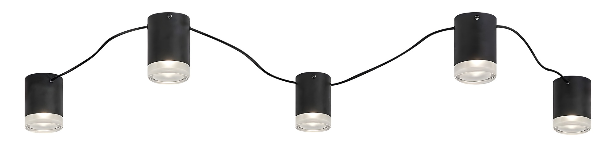 Stropní svítidlo Looplab černá G9 5×28W RABALUX 71295