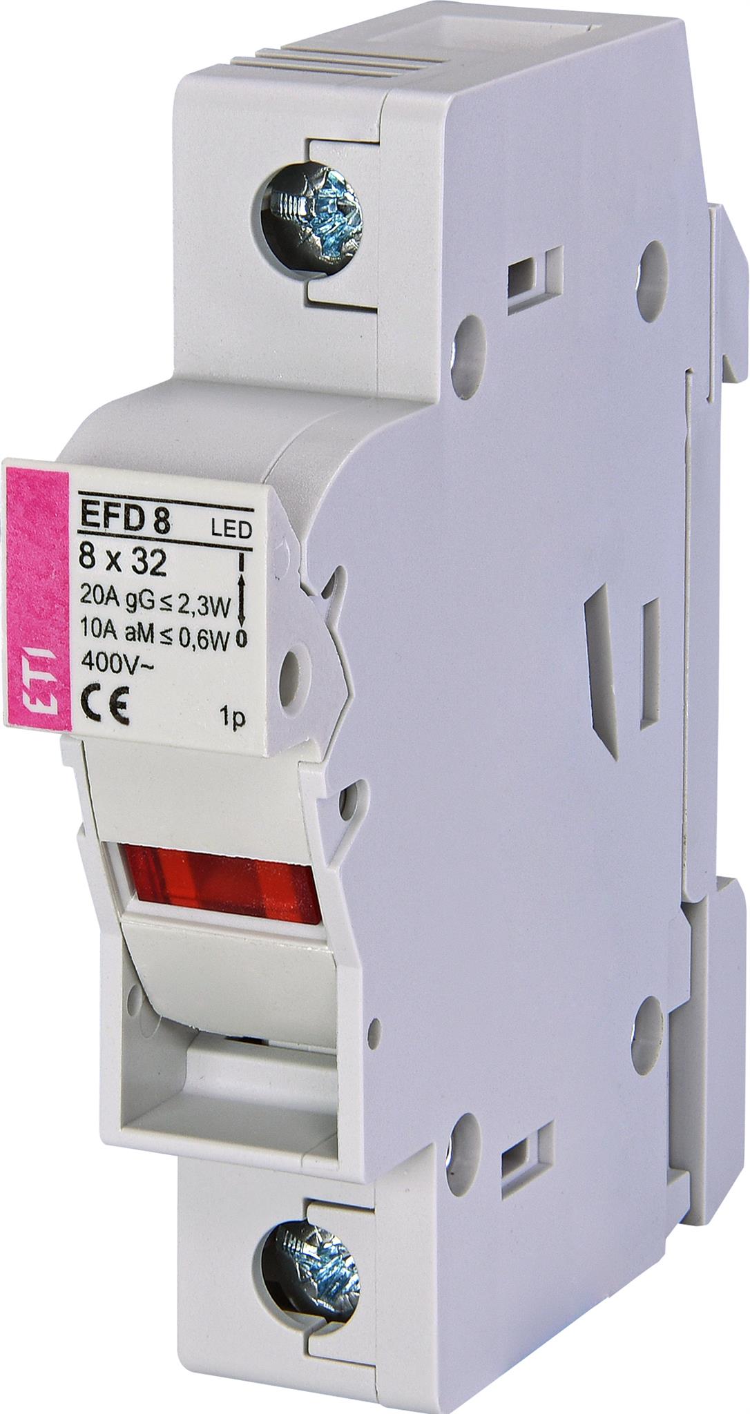 ETI 002520311 pojistkový odpínač, EFD 8 1p LED AD