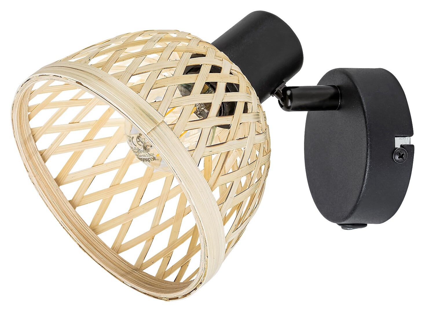 Bodové svítidlo Rattan matná černá E14 1×40W RABALUX 3133