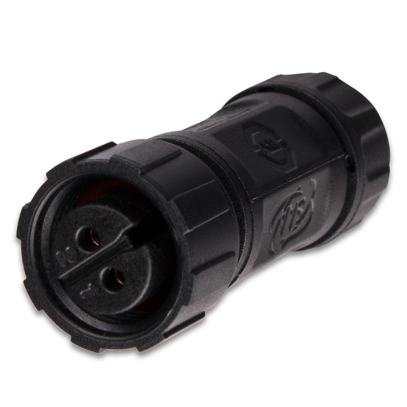 MC LED Konektor - zásuvka, IP67, pájecí, M12, 2piny