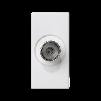 Modul SIMON K102B/9, K45/2, TV (samice), k pájení, 22, 5 x 45 mm, bílá