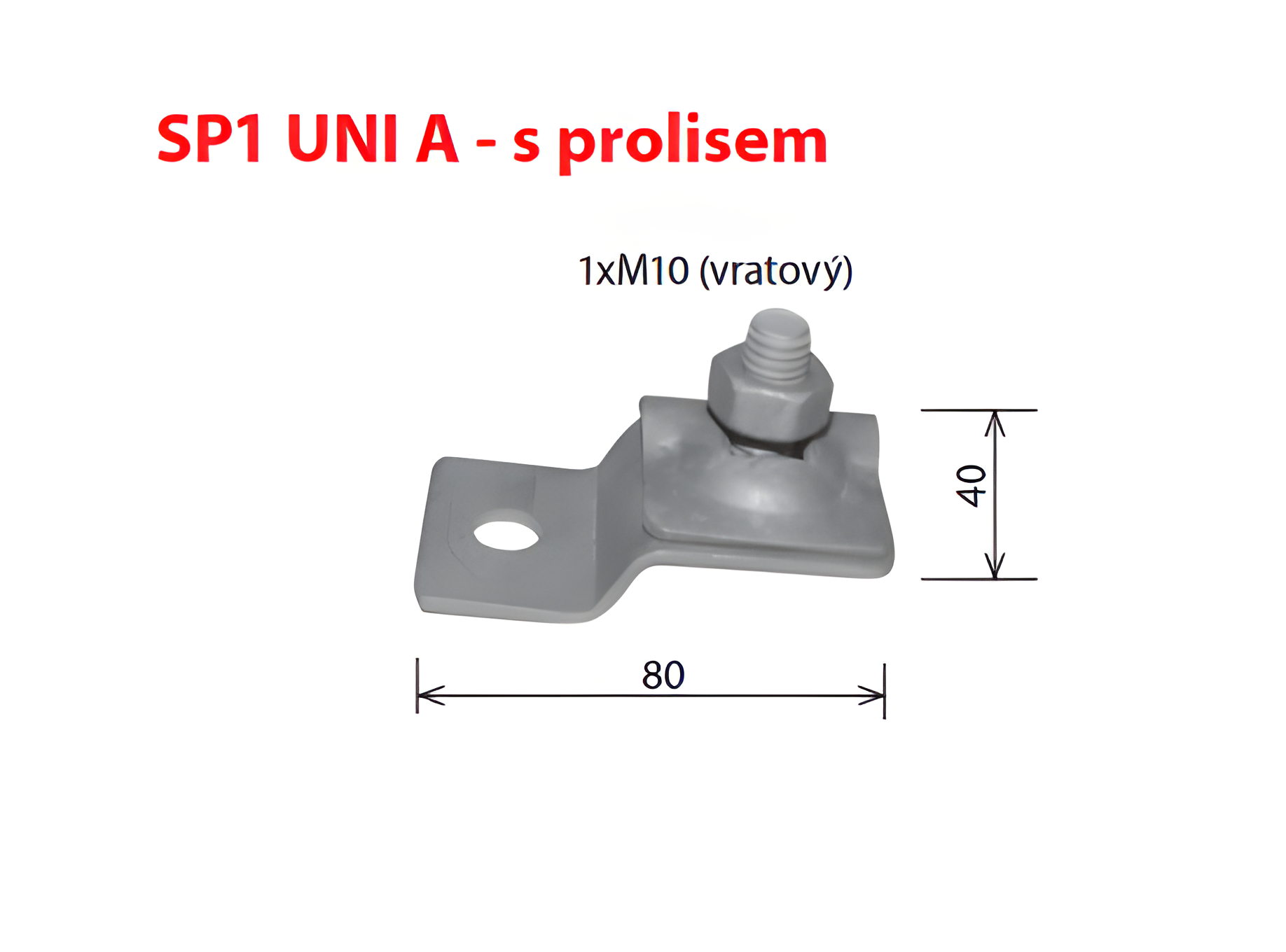 Svorka připojovací KOVO 31608 SP 1 Uni A
