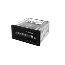 EL 1008132 Počítadlo provoz. hodin PALADIN BW 30.18, 230V, 50Hz, černé, do PANELU, bez rám., 53x28mm