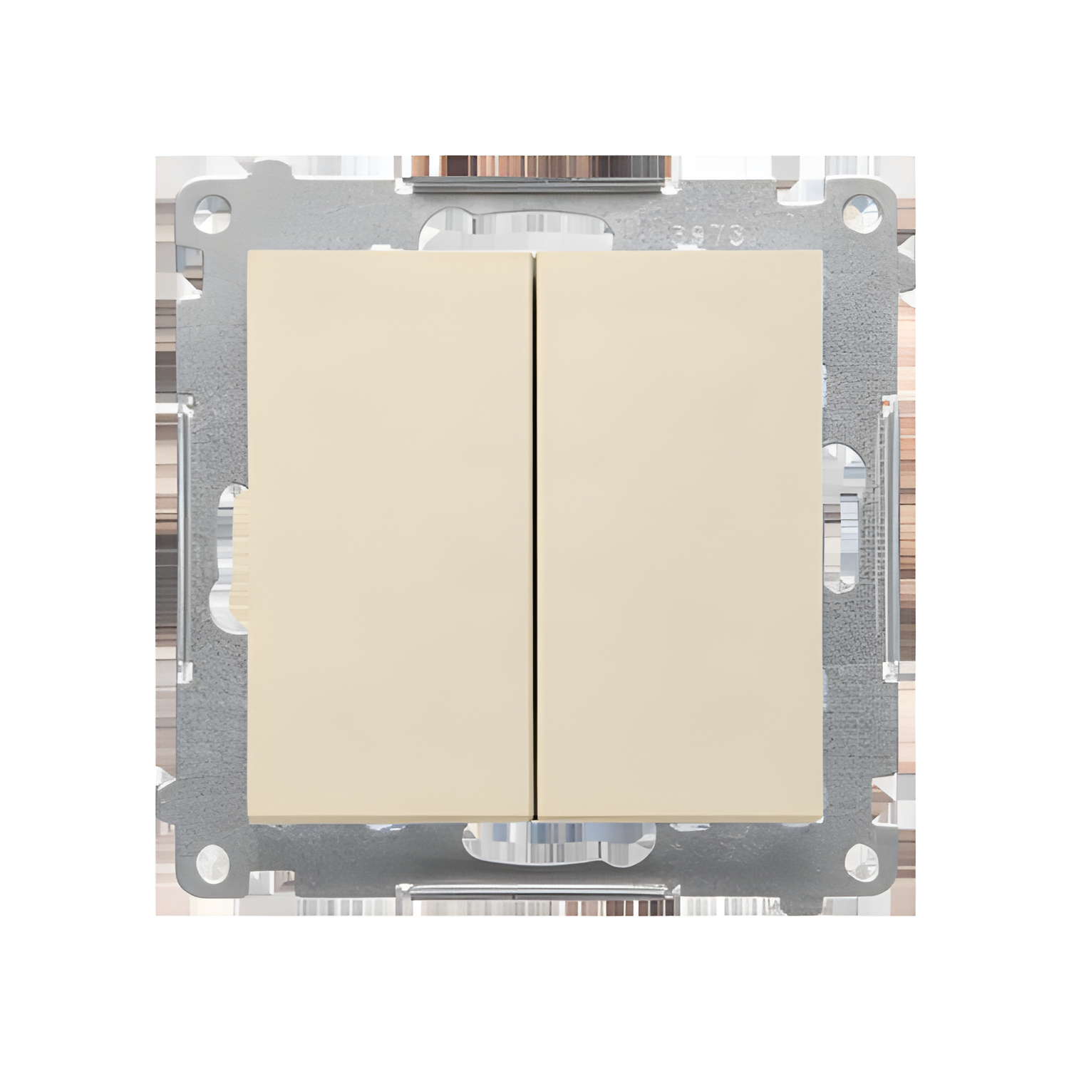 Spínač jednopólový SIMON 55 TW1P1A.01/144, 2 nás., ř.1+1, 16A/250V~, závit. sv., champagne mat