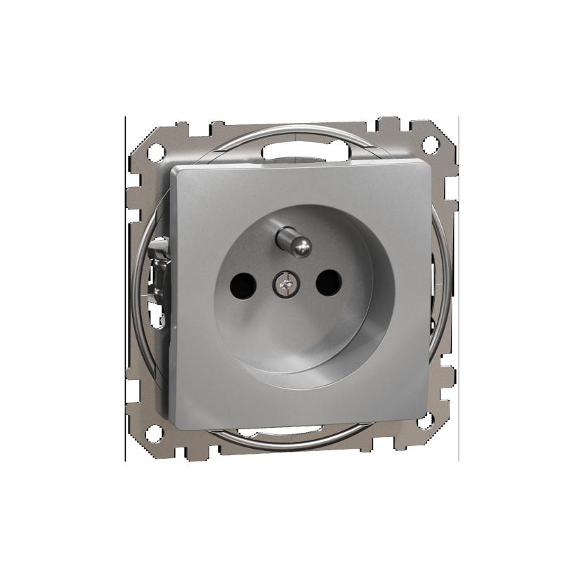 Schneider Electric Sedna Design/Elements zásuvka alu SDD113011