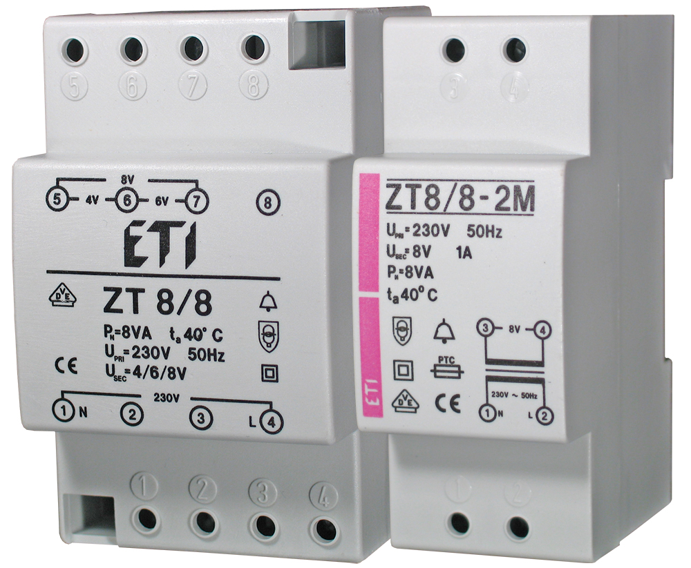 ETI 002411005 zvonkový transformátor, ZT 8/8