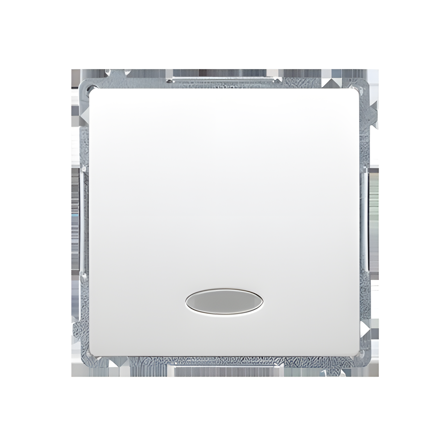 Přepínač střídavý SIMON BASIC BMW6L.01/X/11, LED podsv., ř.6So, 10A/250V~, bezšr. sv., bílá