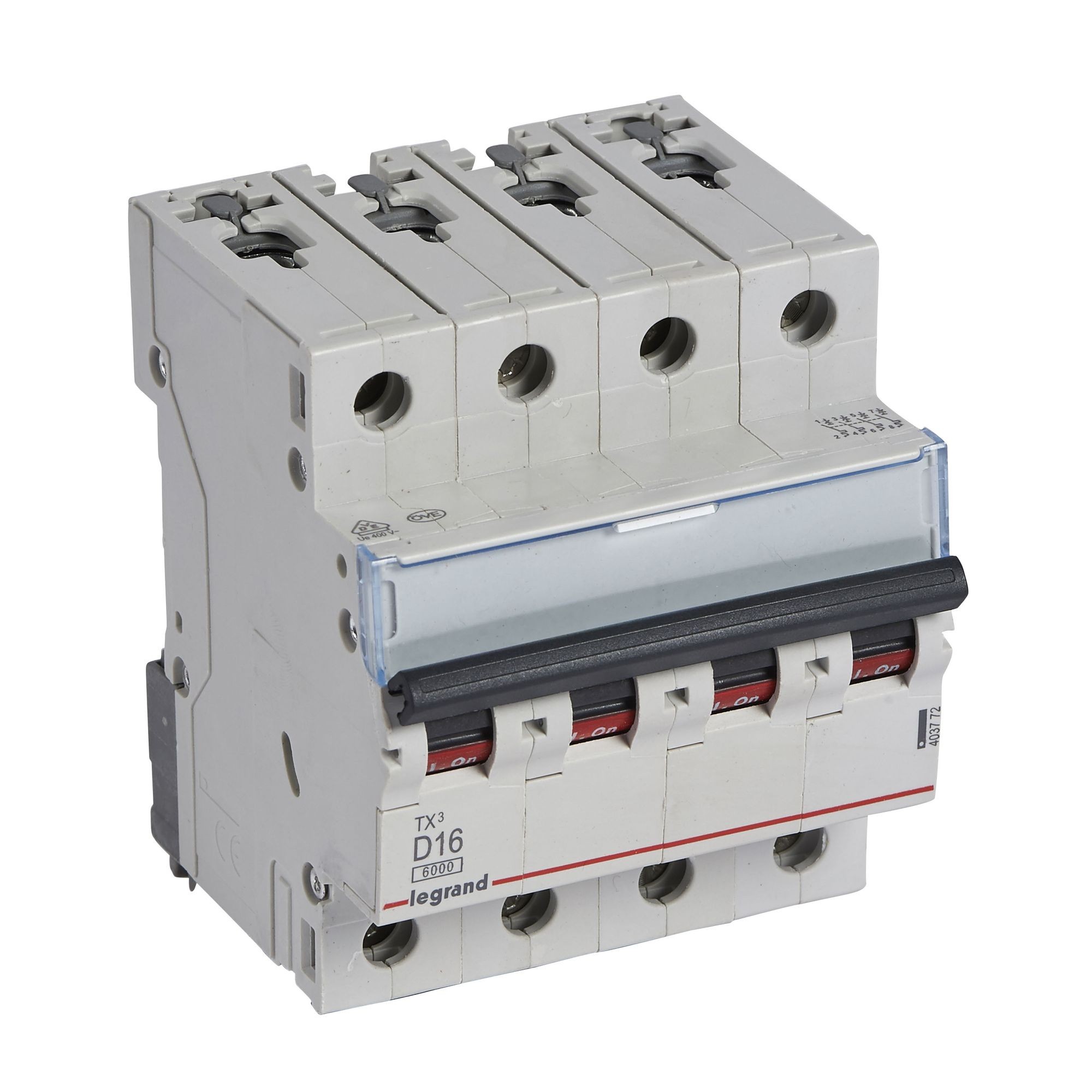 Jistič čtyřpolový LEGRAND 403772 TX3 4P D16 6000A