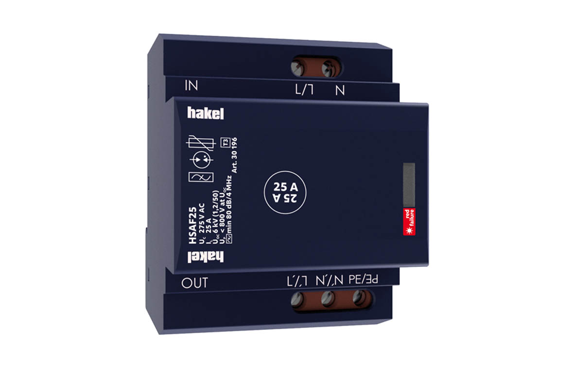 HAKEL 30196 HSAF25 SPD typ 3 s VF filtrem