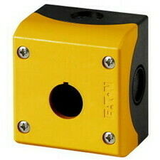 EATON 216536 M22-IY1 Skříňka pro povrchovou montáž, IP67, pro tlačítko nouzového zastavení, žlutá