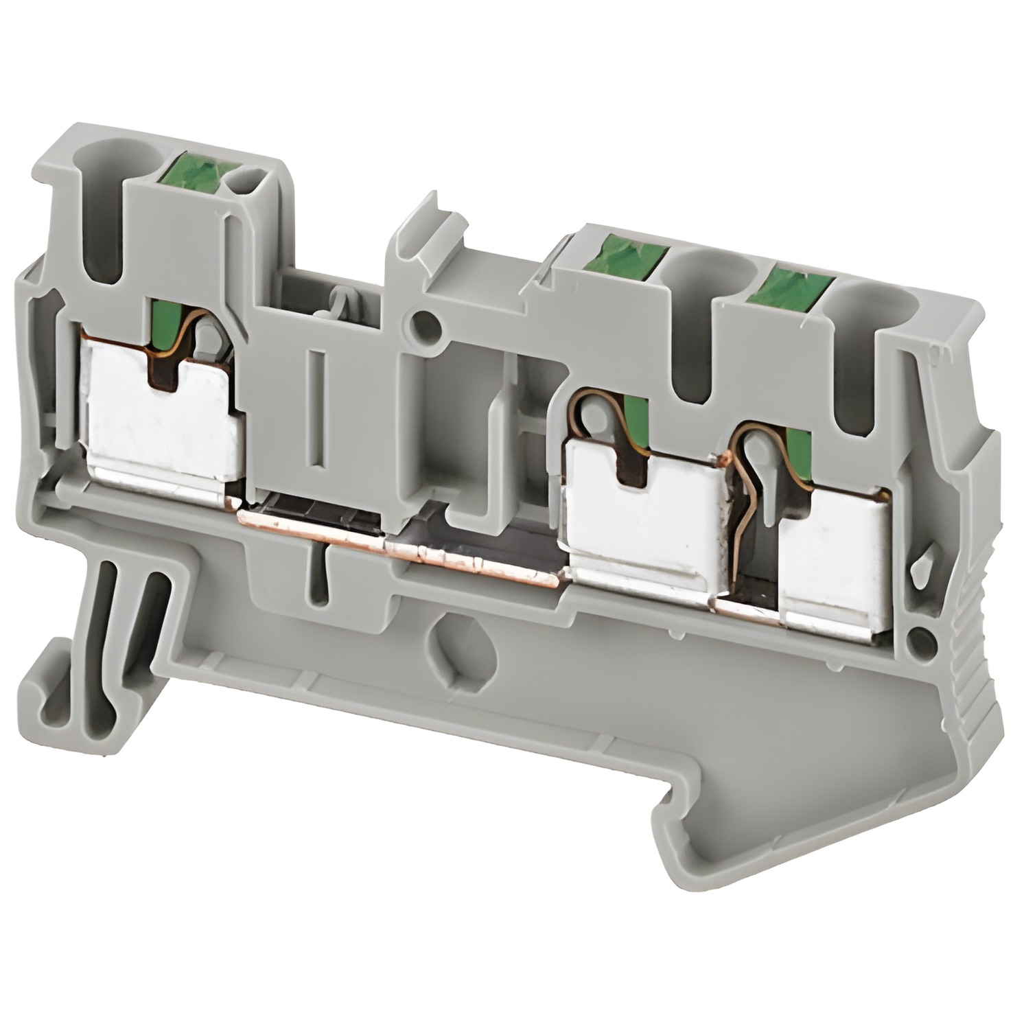 SCHN NSYTRP23 Push-in svorka, 3 body, 2,5mm2, šedá (obj. mn. 50ks)