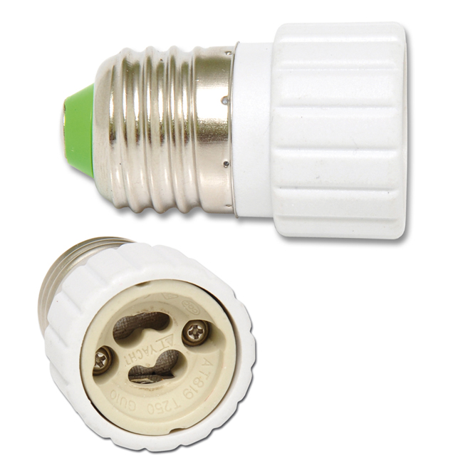 Rozbočka zásuvková ECOPLANET SOCKET E27 IP20, bílá (ADAPT-E27/GU10)