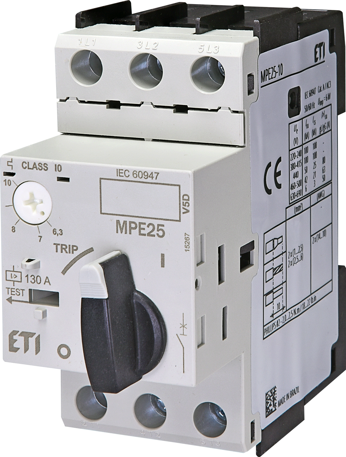 ETI 004648010 motorový spouštěč, MPE25-10