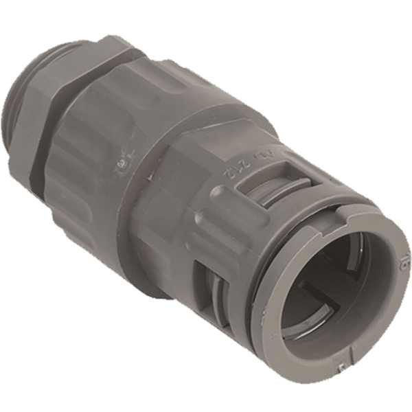 SCHM AG-5020.034.016 Hadicová spojka šroubovací, plastová, šedá, pro průměr 21,2m