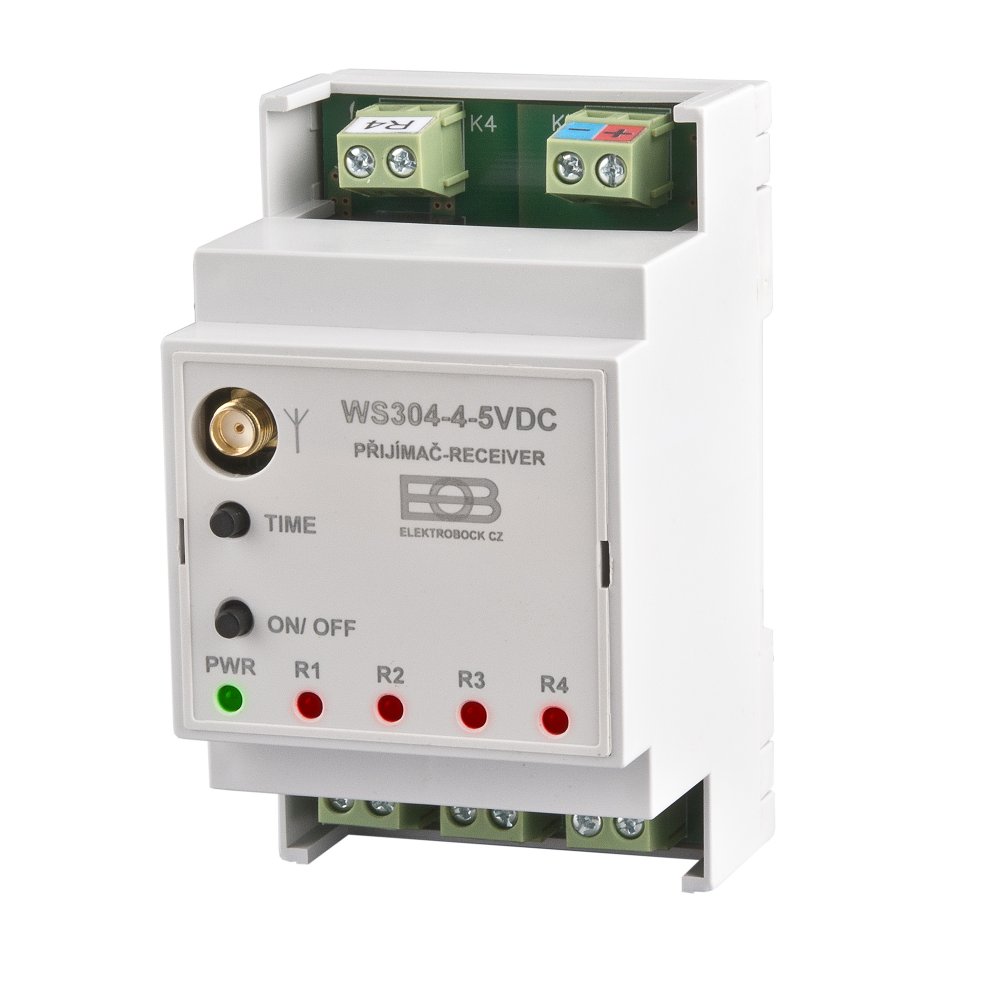 ELB 3404 WS304-4-5VDC Přijímač na DIN lištu Un-5VDC4 kanálový