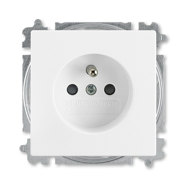 ABB 5519B-A0235784 Zásuvka jednonásobná s ochr. kolíkem a clonkami, bezšroub. svorky Future