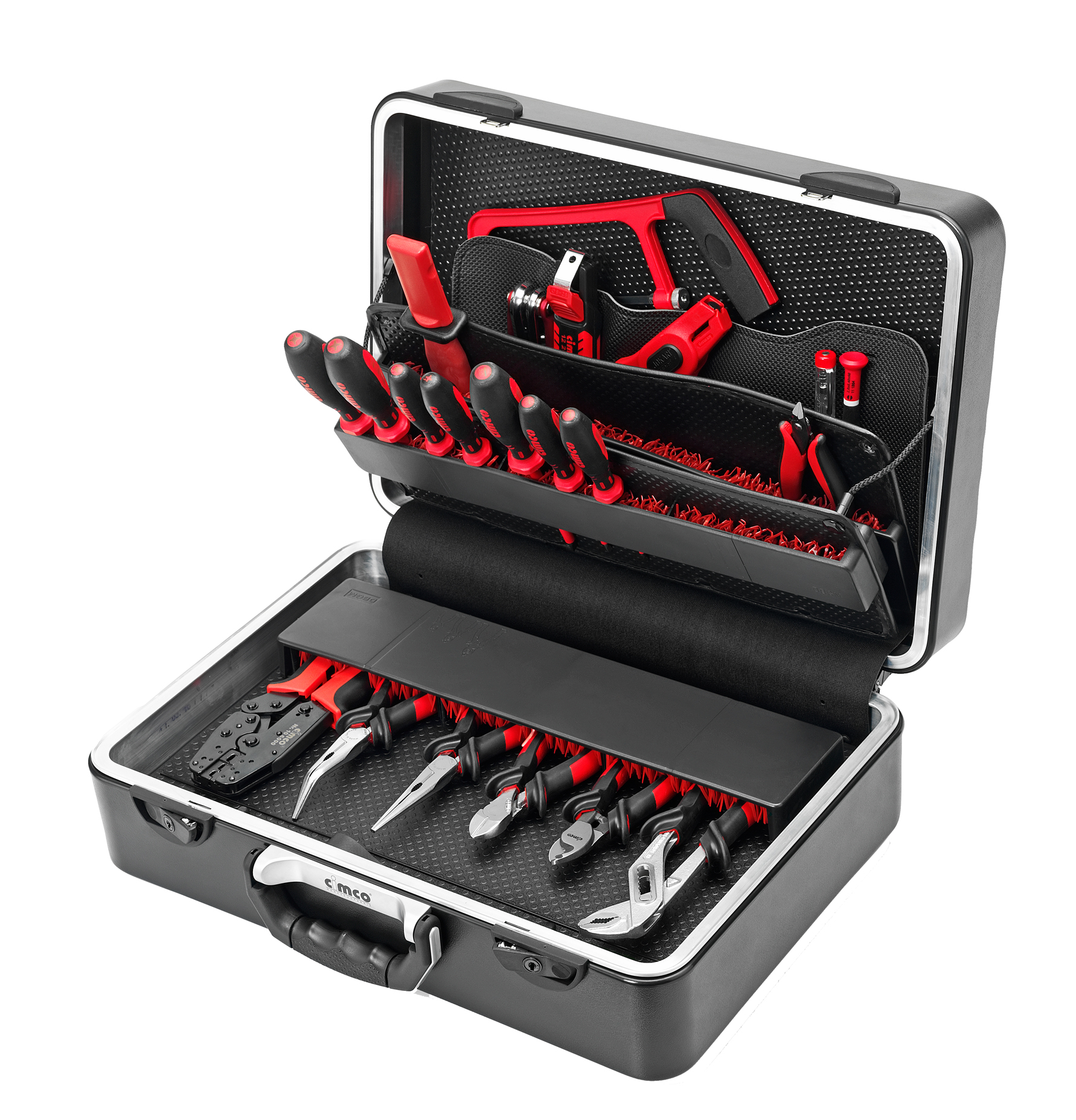 CIMCO 175331 Plastový kufr PERFEKT s nářadím 355x485x180 mm (21 ks)