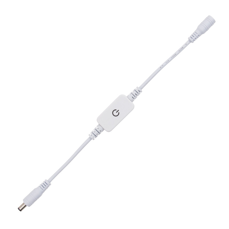 Stmívač dotykový MC LED s power konektory, bílá barva, max. 6A
