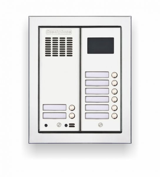 Tablo zvonkové CZECHPHONE 4004005593, DUO Standard, 8 jmenovek, MIFARE, zápustné, 2 moduly