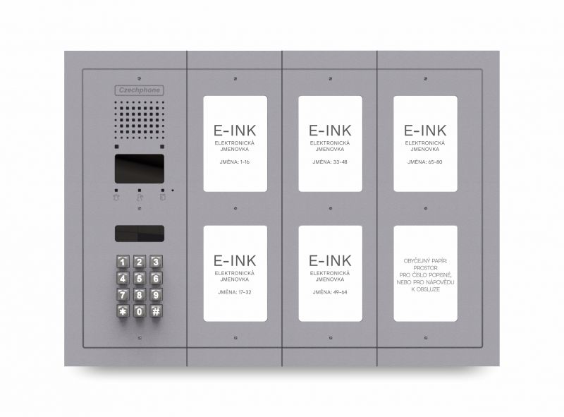 CZPHONE 4004093014 S elektronickým papírem (E-INK) FlatLine: SVĚTLE ŠEDÁ - MELODY: klávesnice až 80