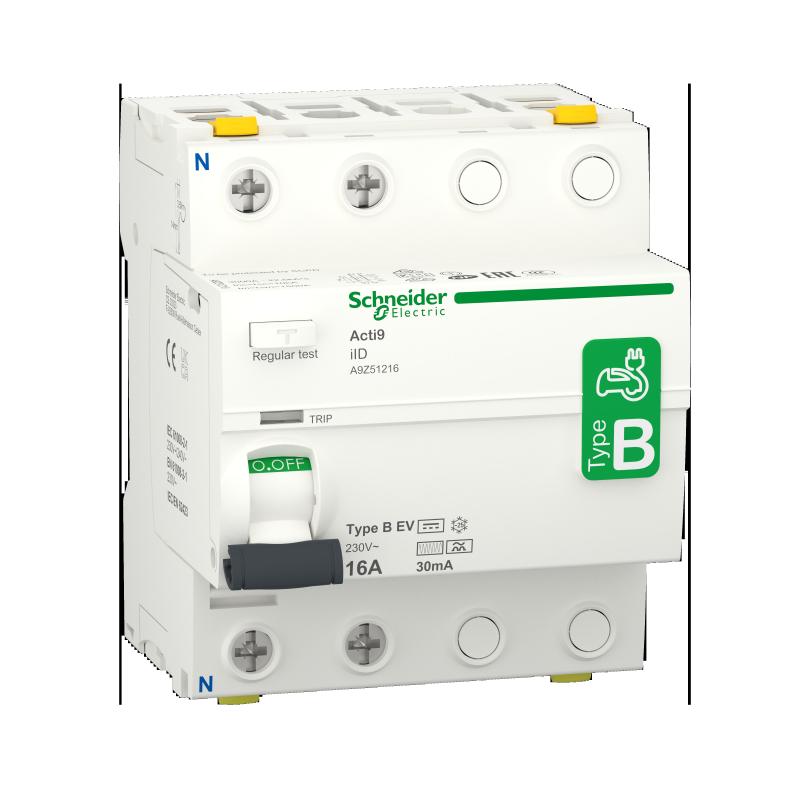 SCHN A9Z51216 Proudový chránič iID 2P 16A 30mA typ B-EV 230V