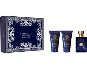 Versace Pour Homme Dylan Blue EDT 50 ml + balzám po holení 50 ml + sprchový gel 50 ml