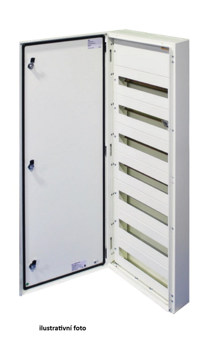SEZ T-BOX 162/9/18 Kovová skříň T-BOX, nástěnná, 162 modulů - 9 řad, IP 65, 1550x450x125 mm