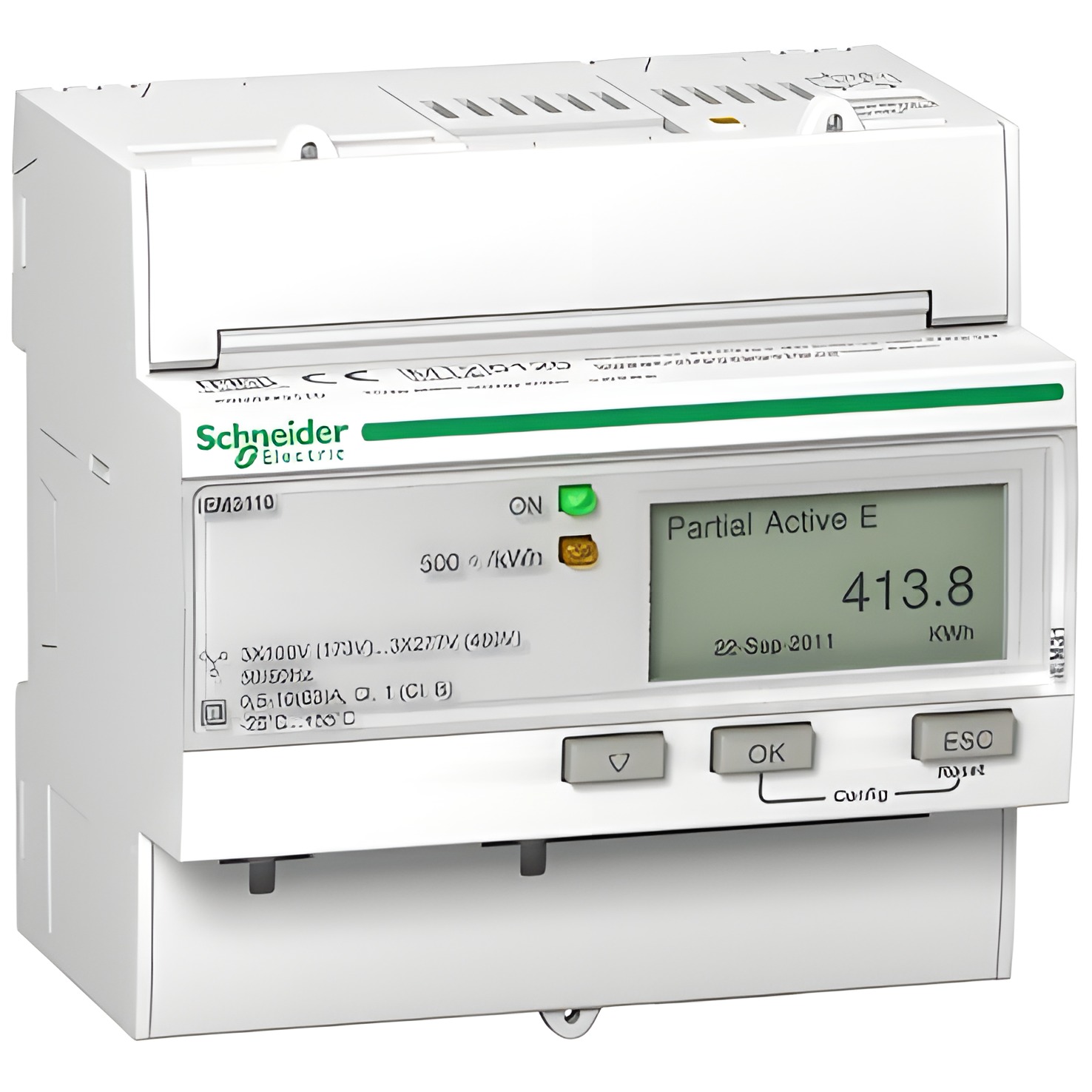 SCHN A9MEM3110 Elektroměr iEM3110 do 63A, pulzní výstup, MID