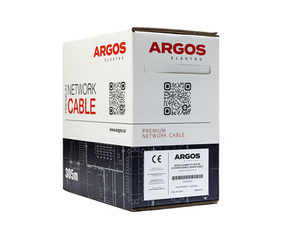 ARGOS Premium Network Cable - CAT5e  FTP PVC+PE 305m/box - DOUBLE JACKET OUTDOOR CABLE