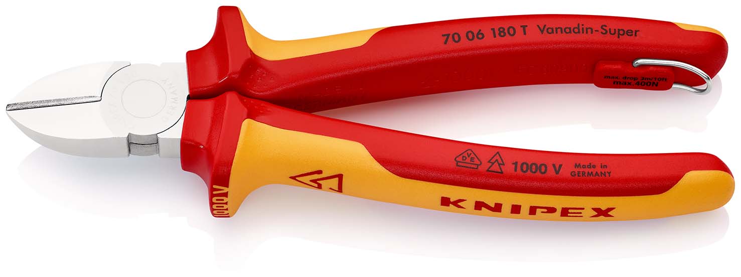 KNIPEX 70 06 180 T Kleště štípací boční TT