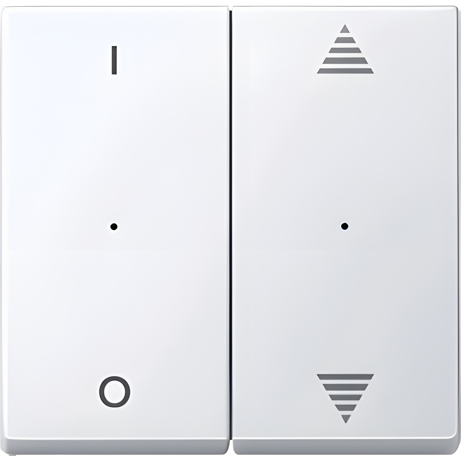 SCHN MTN619525 Kryty pro 2-násobný tlač. modul, 1/0+šipky, Active, System M