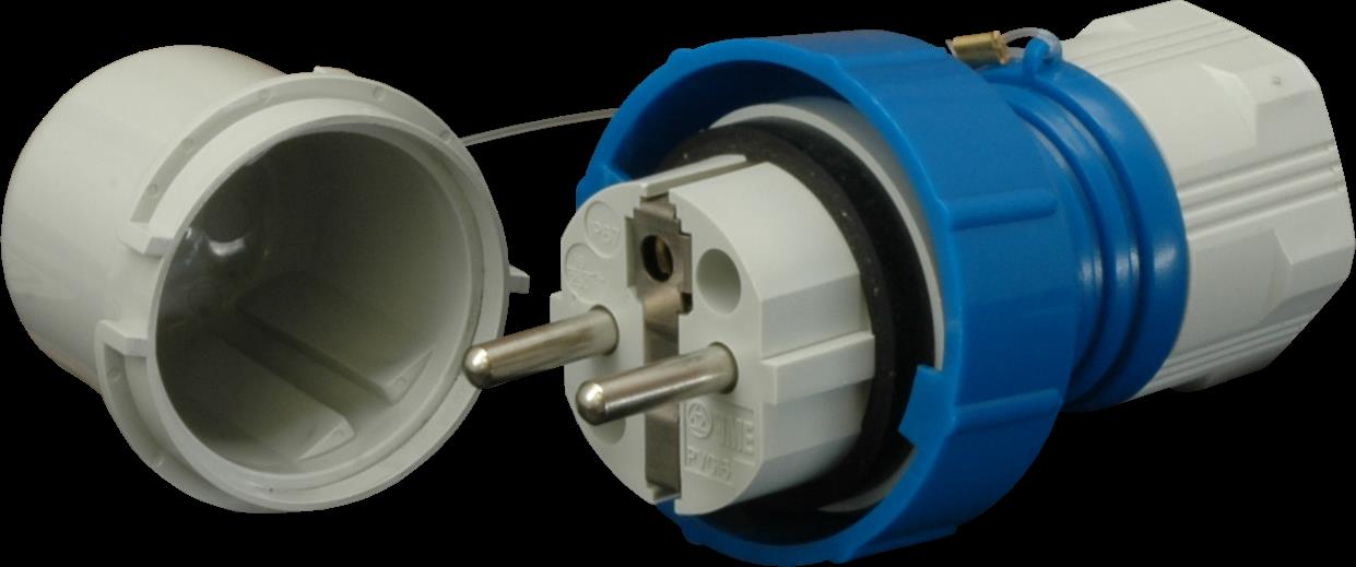 SEZ PVG 16 Vidlice 230 V, IP 67, 16 A, 3-pól, UNI-SCHUKO