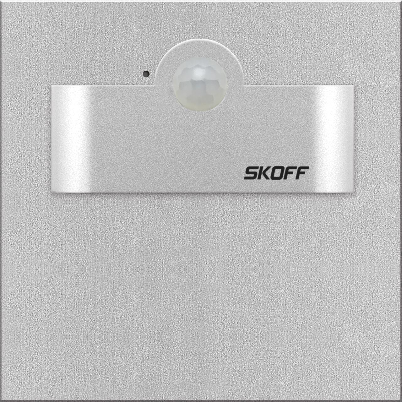 Orientační LED svítidlo SKOFF Tango Short se senzorem 3000K 2,4W 230 V AC IP20 hliník