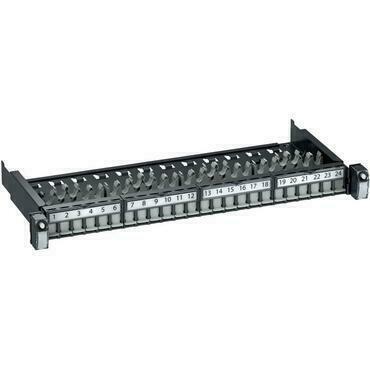SCHN VDIG112241U Actassi - Patch panel UTP 24 portů, 1U, včetně vyvazovacího systému