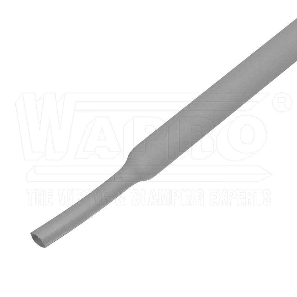 wpr6880 WST2-064-08-2 slabostěnná tepl. smršť. trubice, 2:1, 6,4 / 3,2 mm (1/4"), šedá, samozhášivá,