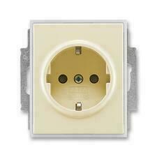 ABB 5518E-A03459 21 Jiné systémy zásuvek Zásuvka jednonásobná s ochr. kontakty (podle DIN), s clonka