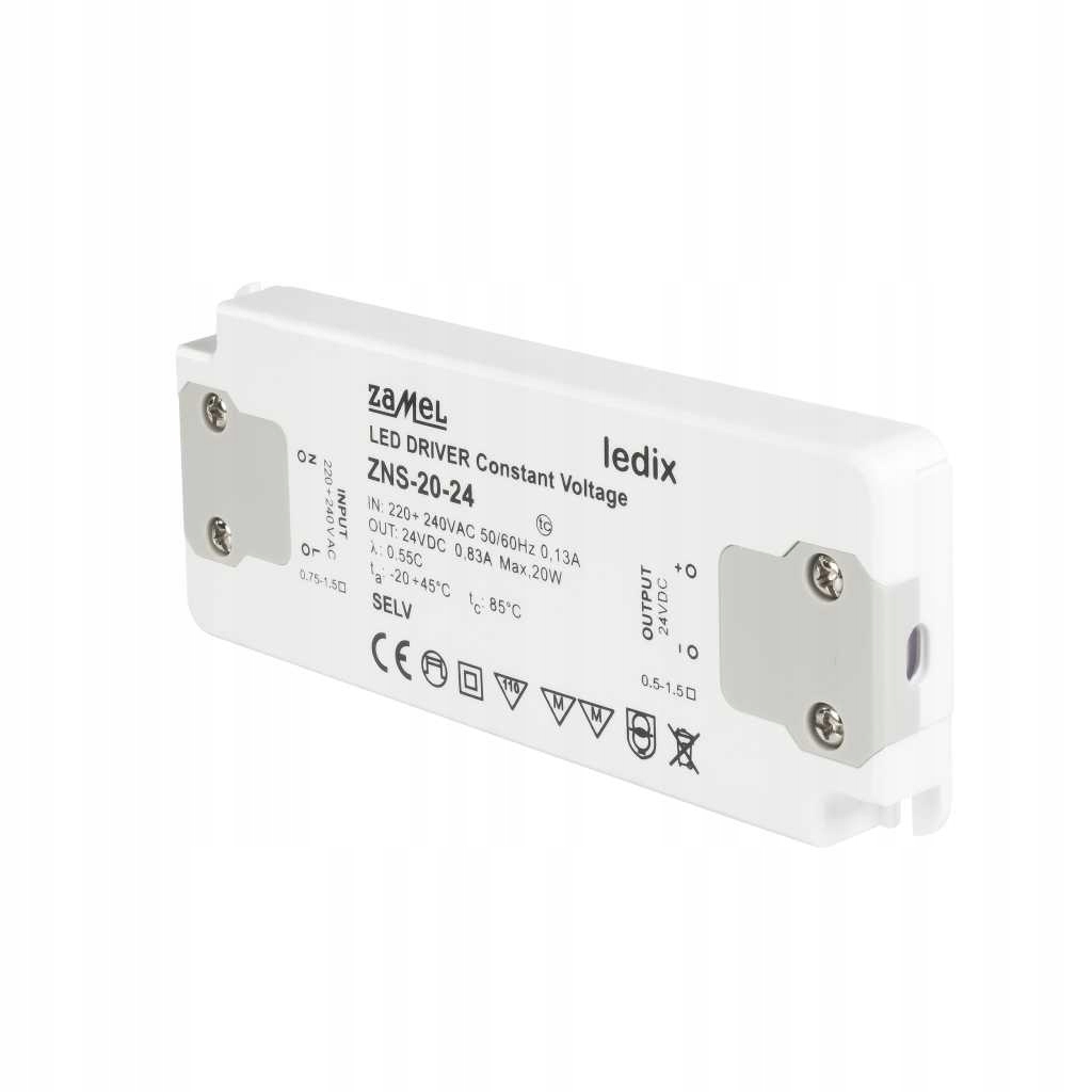 Zdroj napájecí ZAMEL LEDIX LED 20W, 24V