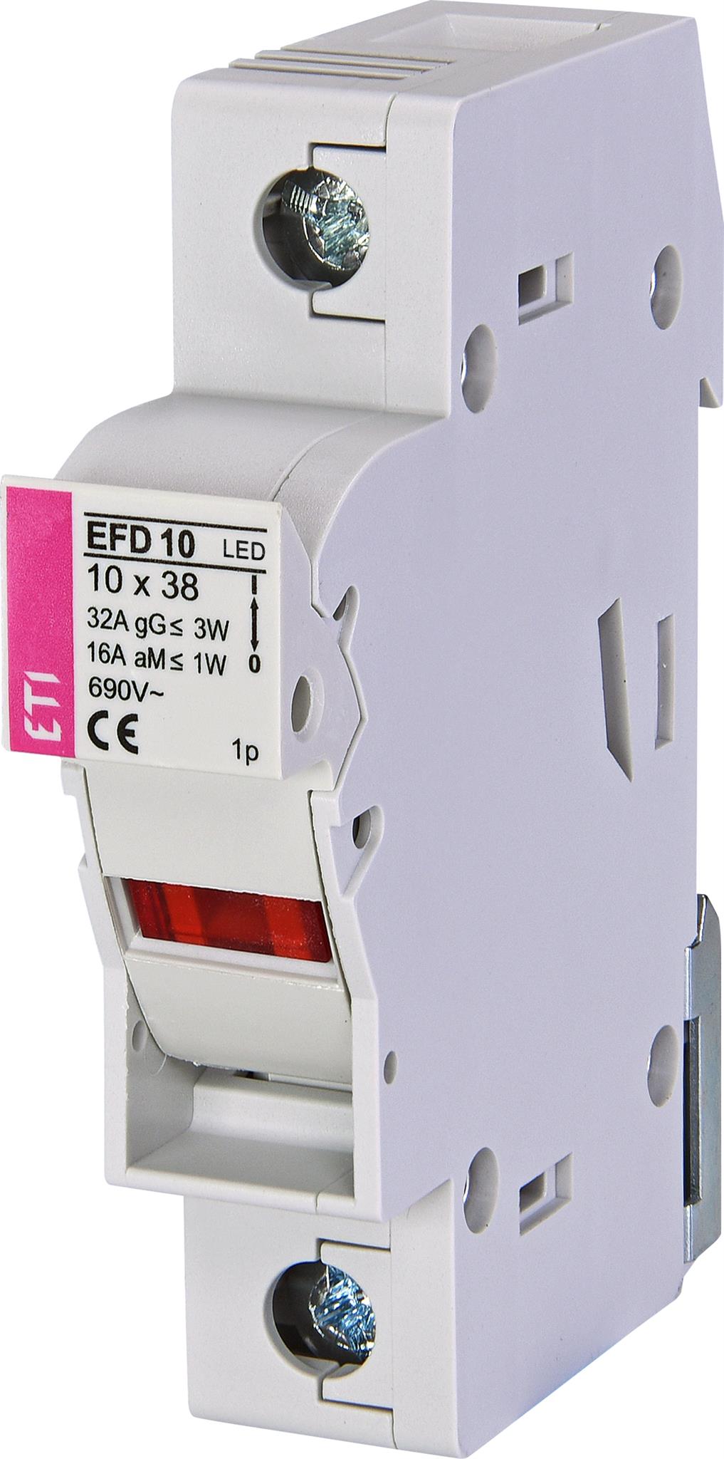 ETI 002540011 pojistkový odpínač, EFD 10 1p LED