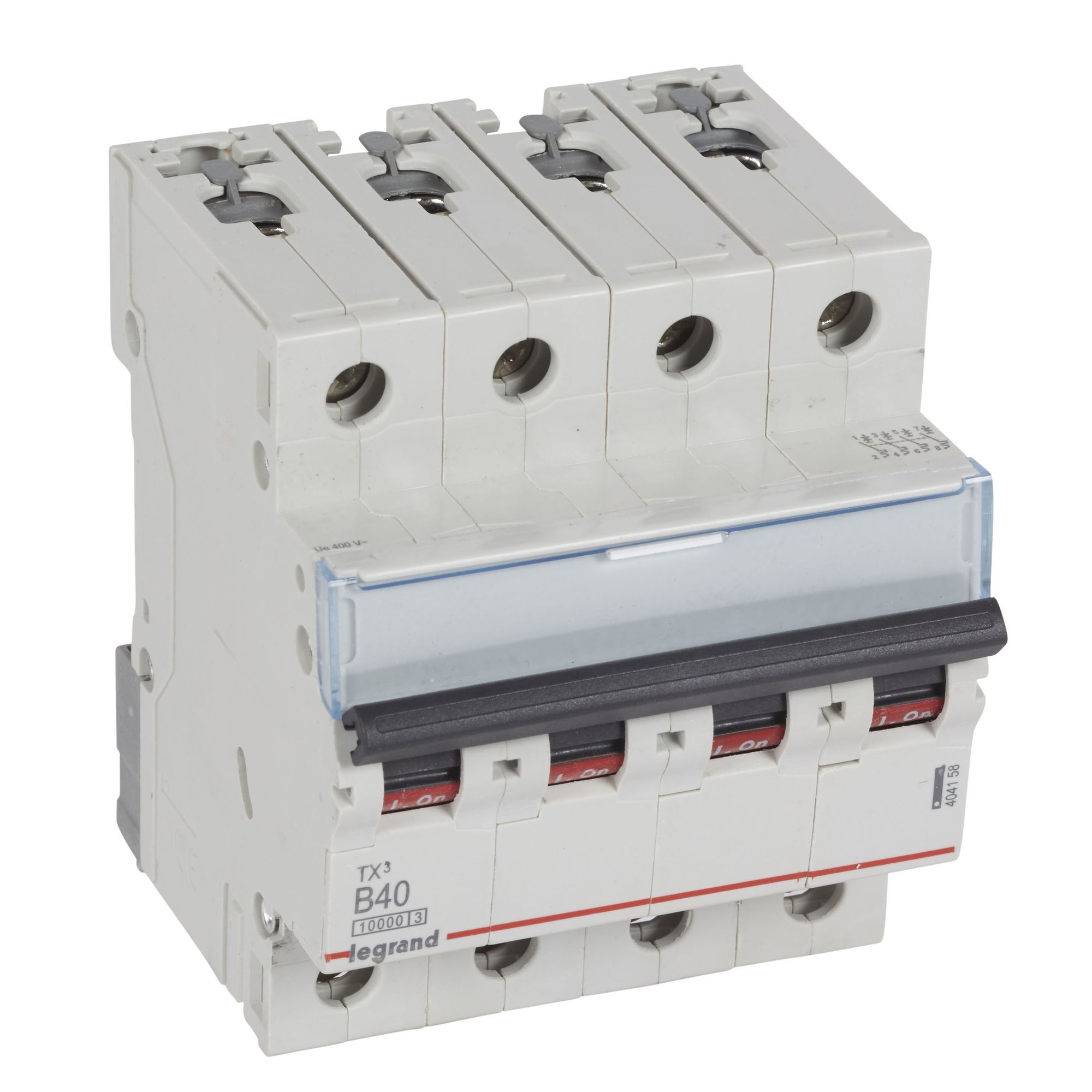 Jistič čtyřpolový LEGRAND 404158 TX3 4P B40 10000A
