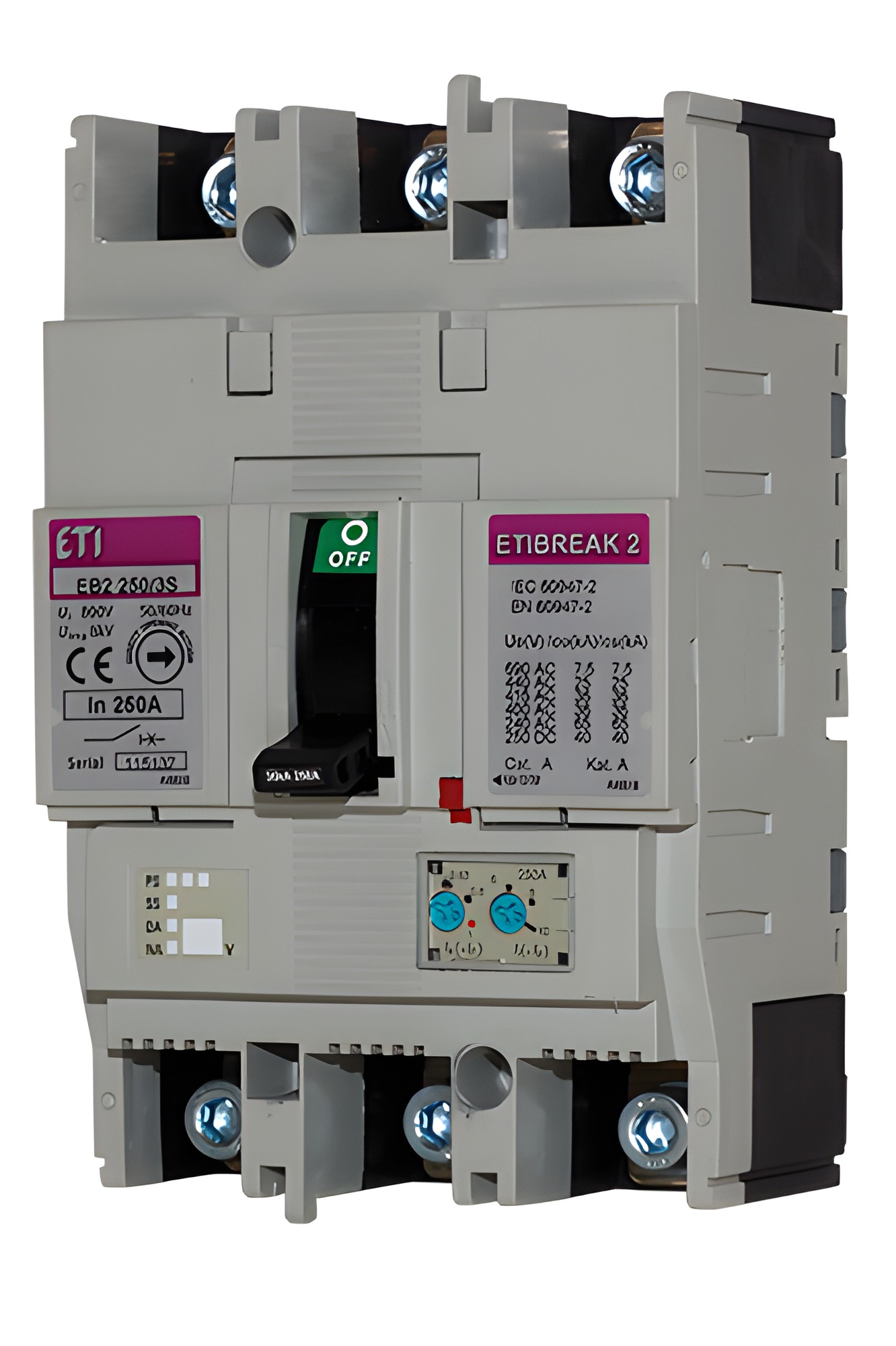 ETI 004671085 kompaktní jistič, EB2 250/4S 200A 4p