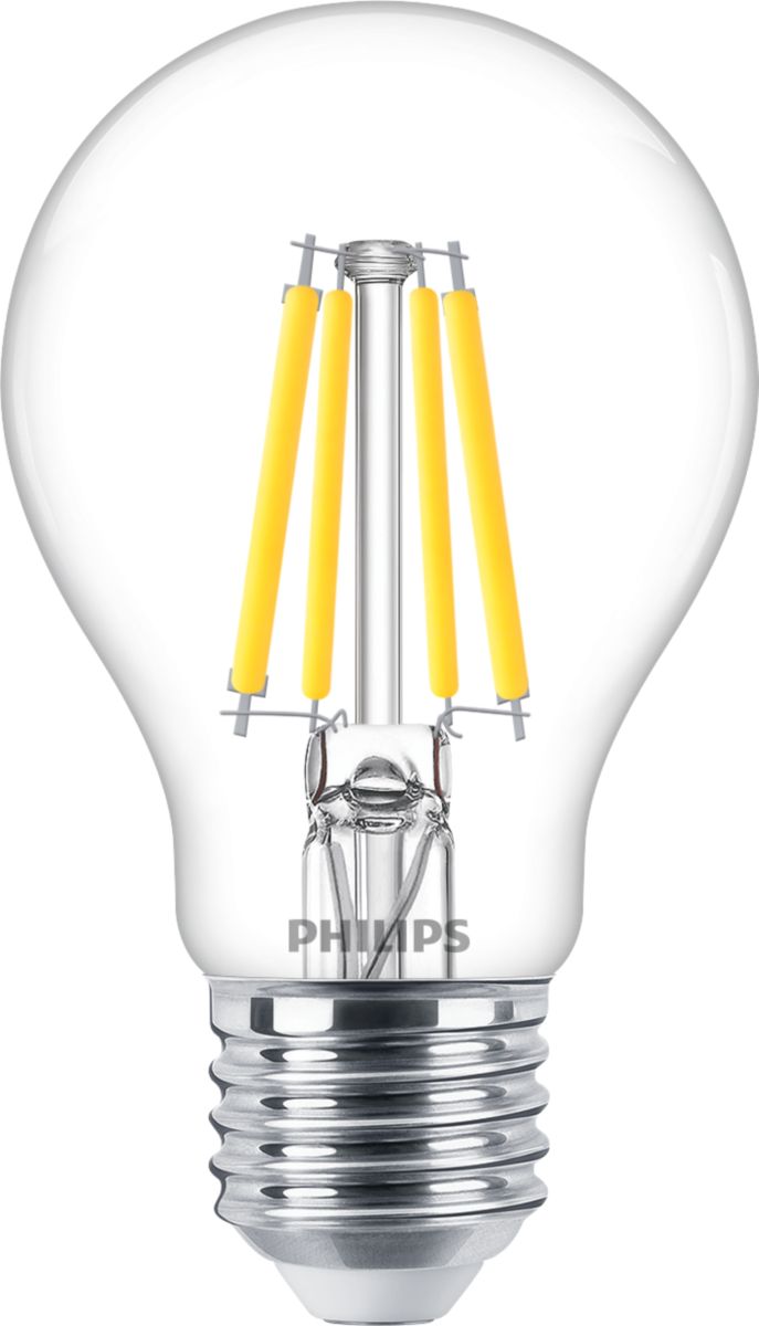 LED žárovka Philips MASTER Value BulbD3.4-40W E27 940 A60 CL G, čirá