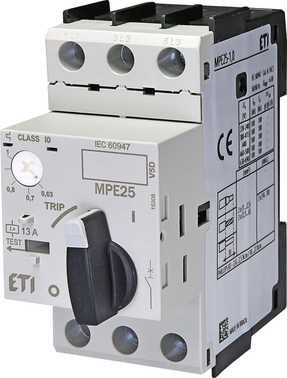 ETI 004648005 motorový spouštěč, MPE25-1,0