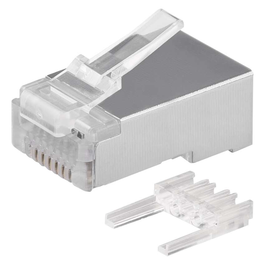 Konektor datový EMOS K0202, CAT6, FTP, RJ45, neskládaný, stíněný na drát