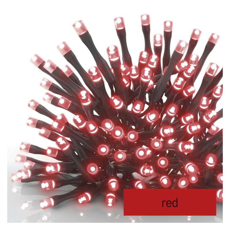 EMOS D1AR01 CONNECT CHAIN 100LED 10M IP44 RED
