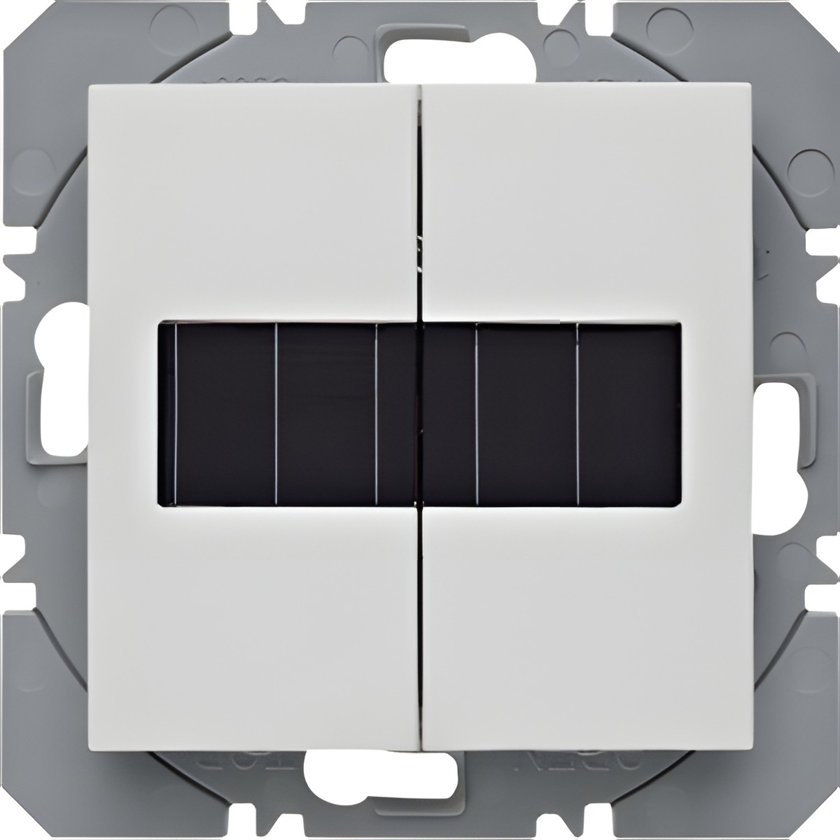 HAG 85656188 KNX RF tlačítko bezdrátové 2-násobné nástěnné, solární napájení, Berker S.1/B.x, bílá,