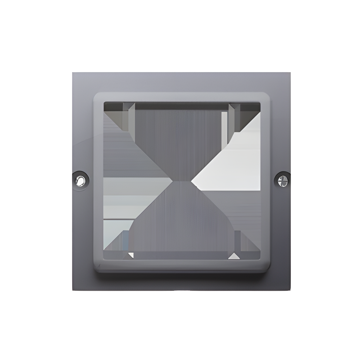 Adaptér přechodový SIMON BASIC BMA45/43, (průchodka) pro zařízení standardu 45 × 45 mm, stříbrná