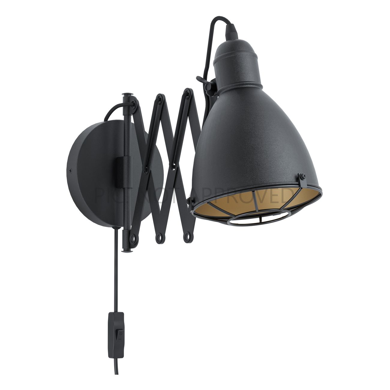 Nástěnné svítidlo TREBURLEY černá 155×650 mm 1X28W EGLO